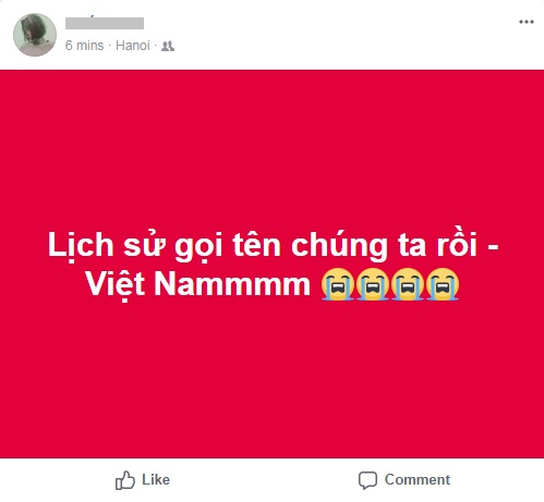 Facebook tr&agrave;n ngập h&igrave;nh ảnh ch&uacute;c mừng chiến thắng của đội tuyển U23 Việt Nam