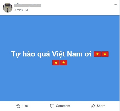Facebook tr&agrave;n ngập h&igrave;nh ảnh ch&uacute;c mừng chiến thắng của đội tuyển U23 Việt Nam.