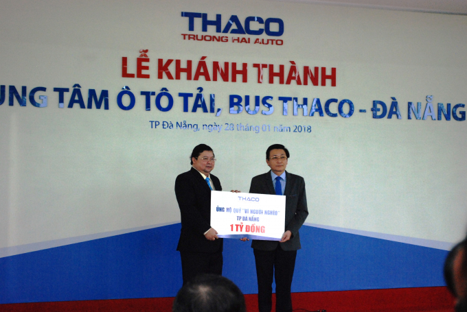 Thaco ủng hộ 1,2 tỷ đồng cho Quỹ