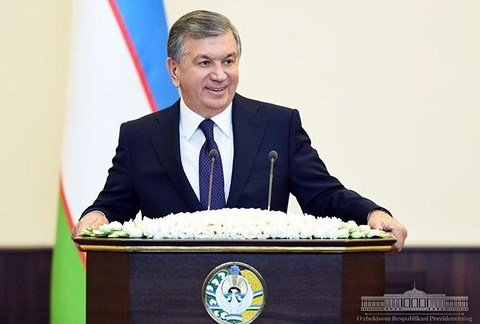 Tổng thống nước Cộng h&ograve;a Uzbekistan Shavkat Mirzieev