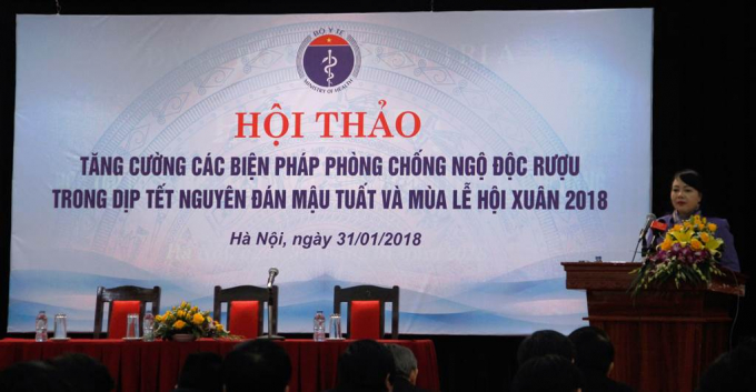 Bộ trưởng Bộ Y tế Nguyễn Thị Kim Tiến ph&aacute;t biểu tại Hội thảo.