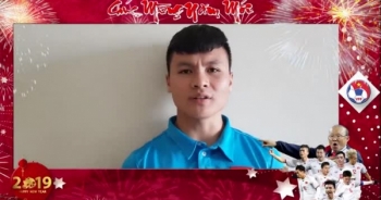 Từ Qatar thầy trò HLV Park Hang-seo gửi lời chúc mừng năm mới người hâm mộ