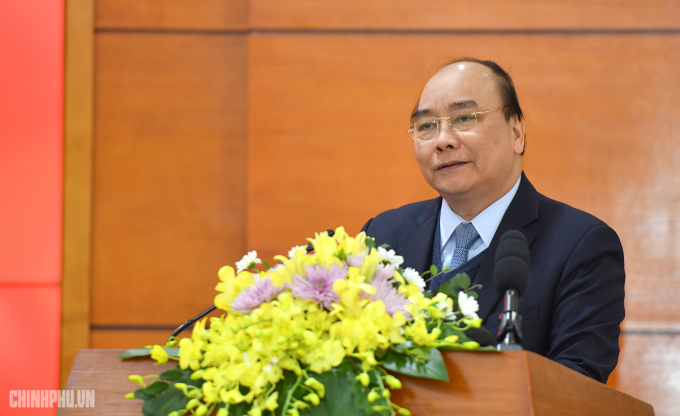 Thủ tướng Nguyễn Xu&acirc;n Ph&uacute;c ph&aacute;t biểu tại&nbsp;Hội nghị. (Ảnh: VGP)