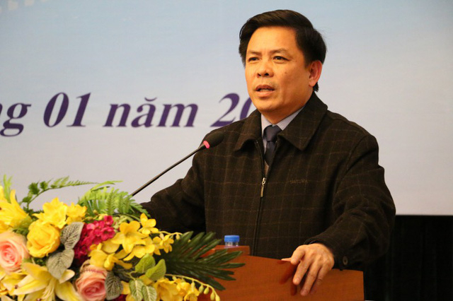 Bộ trưởng GTVT Nguyễn Văn Thể tại Hội nghị chiều 3/1.