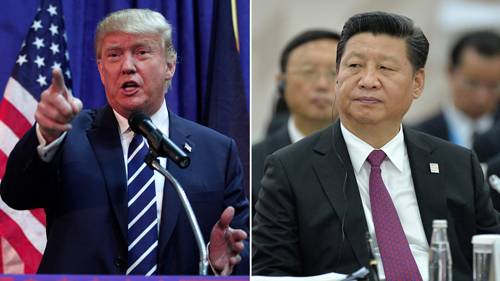 Tổng thống Mỹ Donald Trump (tr&aacute;i) v&agrave; Chủ tịch Trung Quốc Tập Cận B&igrave;nh. Ảnh:&nbsp;AP.