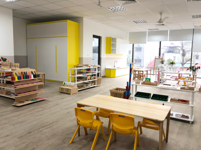 Trường mầm non Sakura Montessori nằm tại t&acirc;̀ng 2 của TTTM.