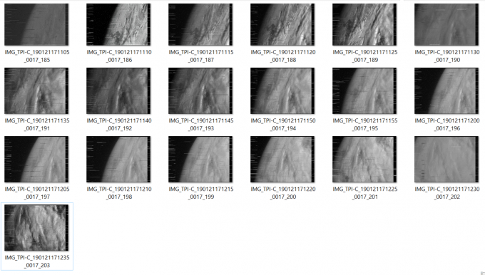 Những bức ảnh thử nghiệm chưa qua xử l&yacute; đầu ti&ecirc;n của hệ m&aacute;y ảnh TPI, được vệ tinh MicroDragon chụp 4 ng&agrave;y sau ph&oacute;ng.