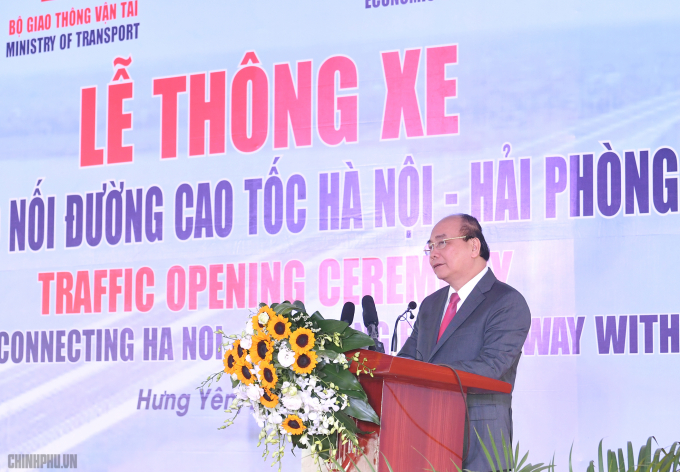 Thủ tướng dự th&ocirc;ng xe tuyến đường nối cao tốc H&agrave; Nội - Hải Ph&ograve;ng v&agrave; Cầu Giẽ - Ninh B&igrave;nh
