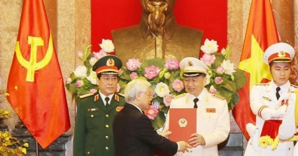 Bộ trưởng Công an Tô Lâm được thăng quân hàm Đại tướng
