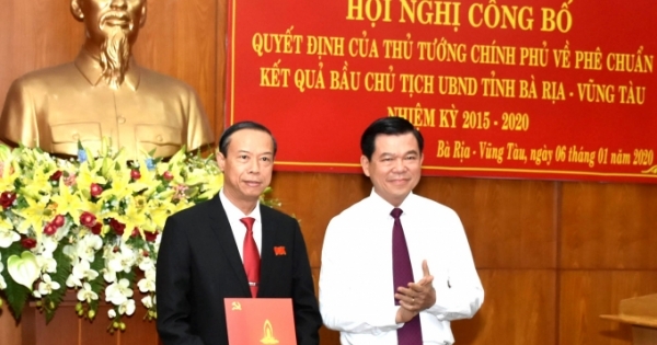 Ông Nguyễn Văn Thọ được bổ nhiệm giữ chức Chủ tịch UBND tỉnh Bà Rịa - Vũng Tàu nhiệm kỳ 2015 - 2020