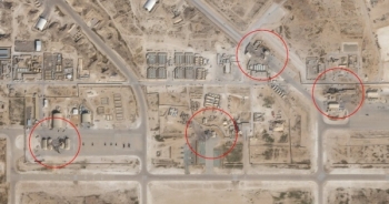 Ảnh vệ tinh cho thấy thiệt hại của căn cứ Mỹ sau vụ tấn công của Iran