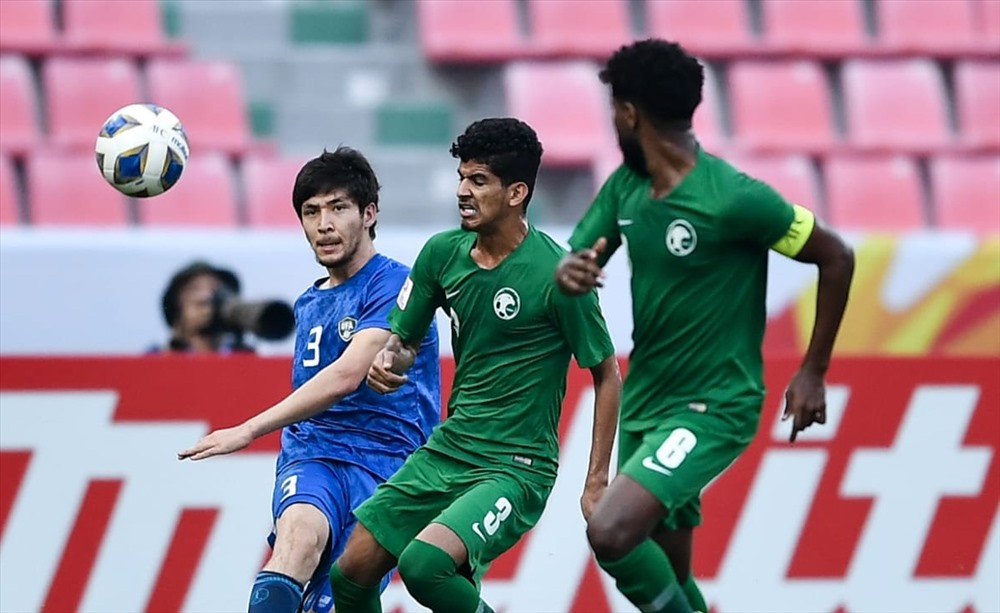 U23 Saudi Arabia đánh bại U23 Uzbekistan nhờ bàn thắng cuối trận. Ảnh: AFC