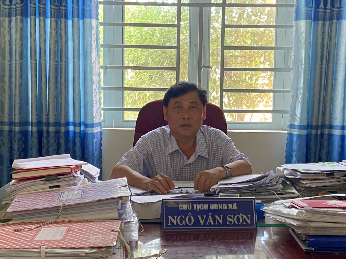 chủ tịch UBND xã ông Ngô Văn Sơn.