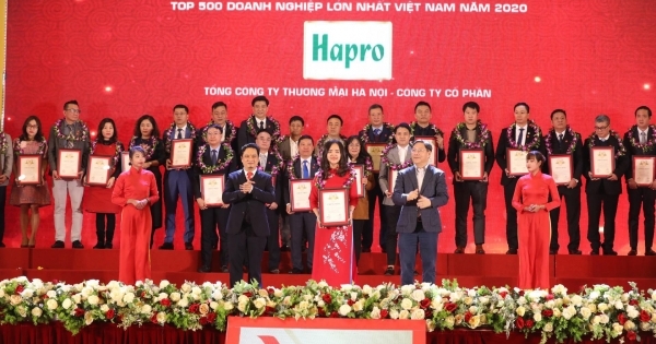 14 năm liên tiếp Hapro được vinh danh Top 500 doanh nghiệp lớn nhất Việt Nam