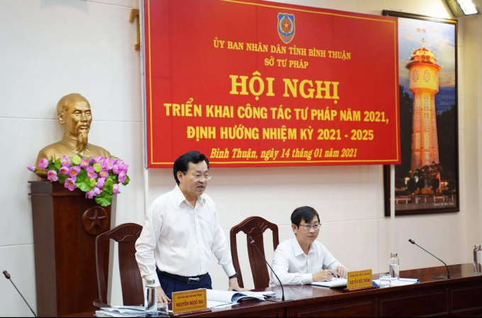 ông Nguyễn Ngọc Hai - Chủ tịch UBND tỉnh phát biểu tại hội nghị.