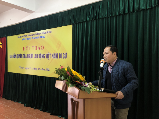 Thượng tá Cao Quốc Việt, Cục Cảnh sát Hình sự (Bộ Công an) thông tin về thực trạng mua bán người qua con đường lao động di cư.