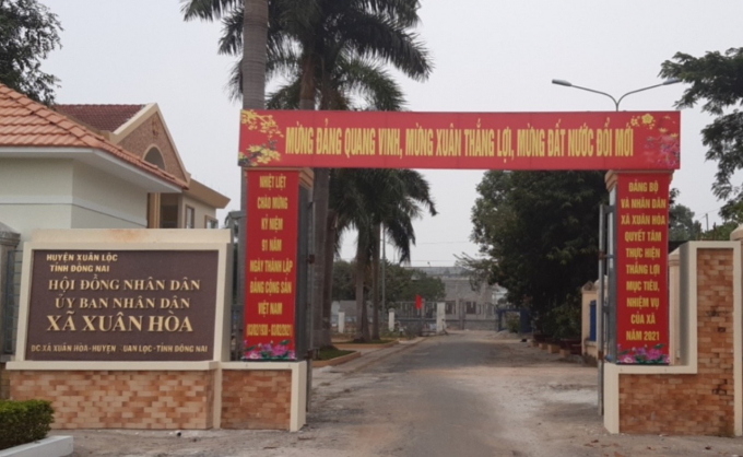 UBND xã Xuân Hòa, nơi bà Nguyễn Thị Hải Yến mượn danh Cán bộ Hội Phụ nữ để chiếm dụng tiền của nhiều người dân