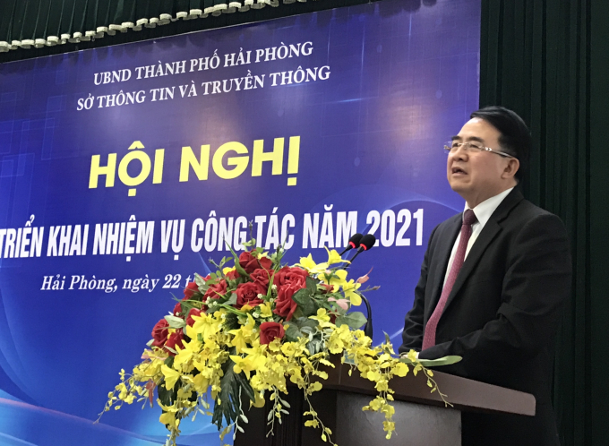 Phó Chủ tịch UBND TP Lê Khắc Nam phát biểu chỉ đạo Hội nghị.