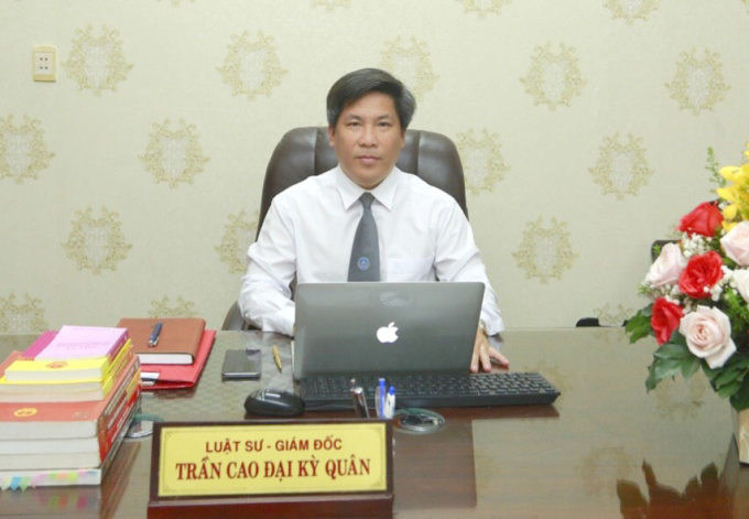 Luật sư Trần Cao Đại Kỳ Quân – Giám đốc Công ty luật TNHH MTV Tri Ân.