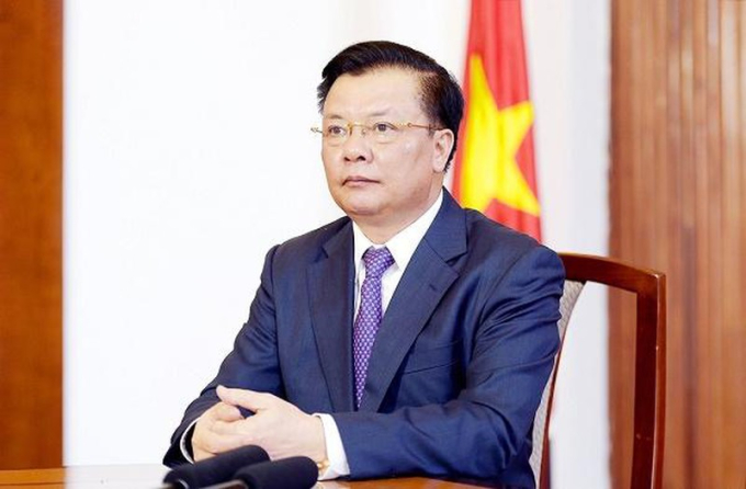 Ủy viên Bộ Chính trị, Bí thư Thành ủy Hà Nội Đinh Tiến Dũng. Ảnh: Viết Thành
