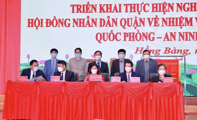 Các đơn vị trên địa bàn quận Hồng Bàng ký kết giao ước thi đua năm 2022.