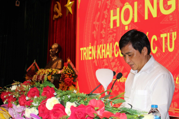 Ông Dương Minh Tuấn Giám đốc Sở Tư pháp Bà Rịa – Vũng Tàu tiếp thu ý kiến tham luận tại Hội nghị