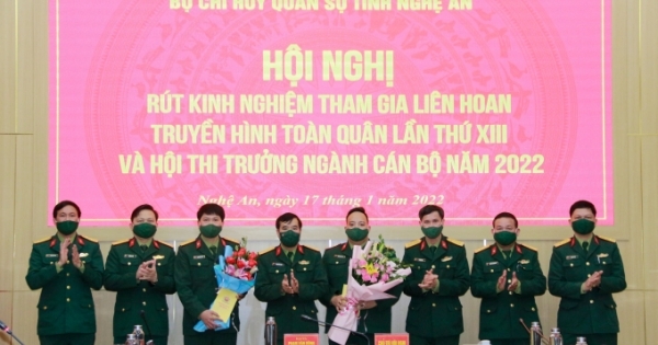 Bộ CHQS tỉnh Nghệ An - Chào xuân 2022 với những "ngôi sao quyết thắng"