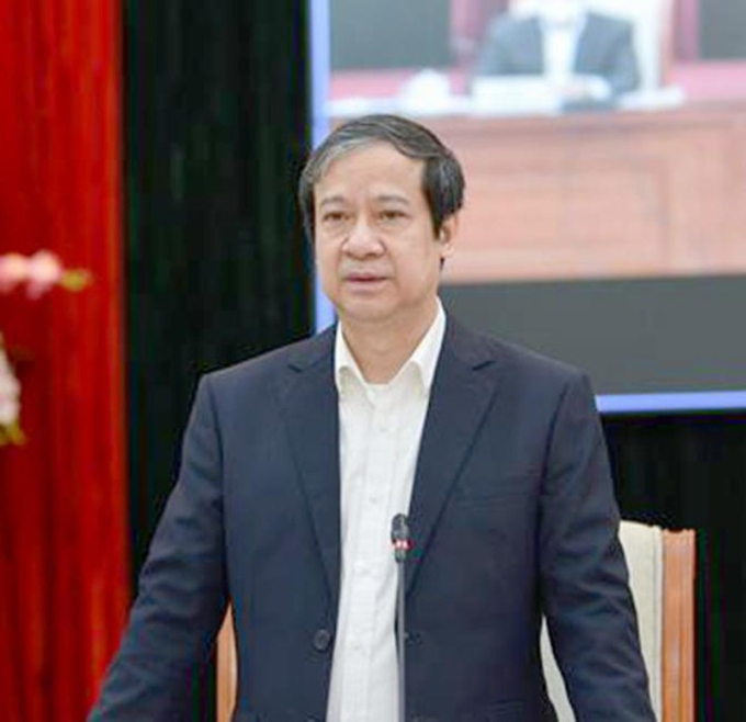 Bộ trưởng Bộ GD&amp;amp;ĐT Nguyễn Kim Sơn tại Hội thảo Tổ chức dạy học trực tiếp, đảm bảo an toàn phòng chống dịch trong các cơ sở giáo dục ngày 19/1.