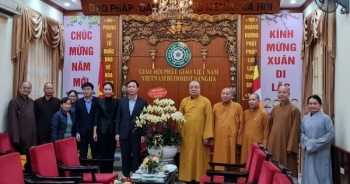 Lãnh đạo Ban Tôn giáo Chính phủ thăm và chúc tết Giáo hội Phật giáo Việt Nam
