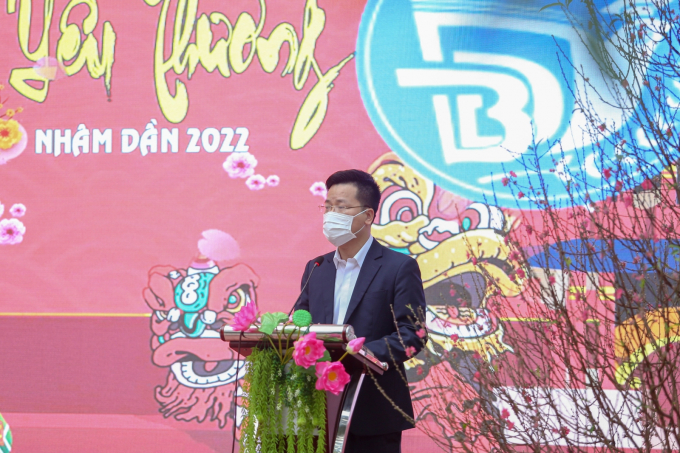 Trưởng phòng GD&amp;amp;ĐT quận Ba Đình - Lê Đức Thuận phát biểu tại chương trình.