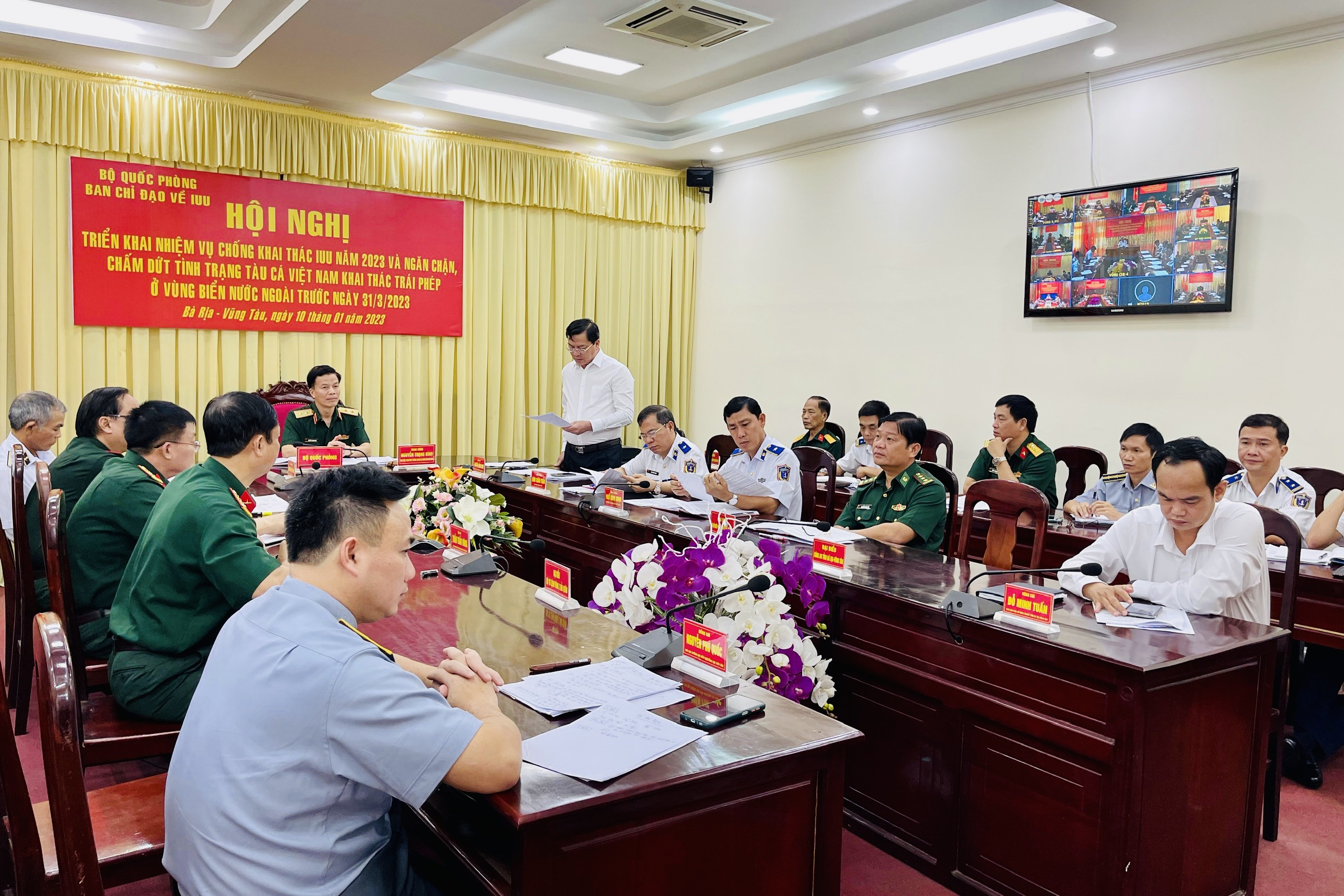 Ông Nguyễn Công Vinh, Phó Chủ tịch UBND tỉnh Bà Rịa - Vũng Tàu, phát biểu tại hội nghị.