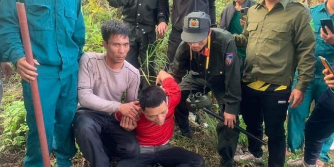 Nghi phạm Lù Văn Minh bị công an tỉnh Lai Châu bắt giữ.