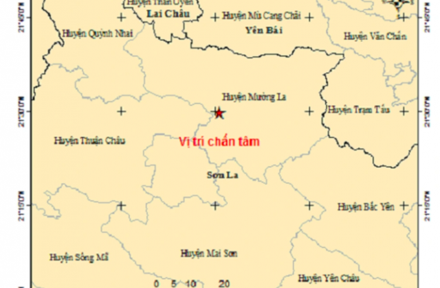 Sơn La: Xảy ra động đất có độ lớn 2.7 richter tại huyện Mường La