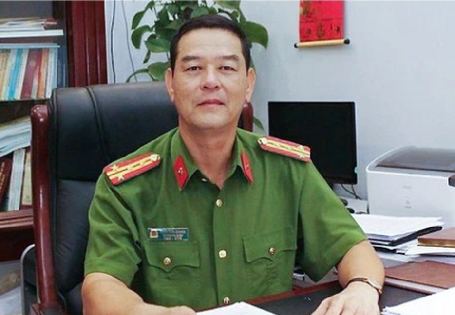 Ông Trần Tiến Quang thời điểm còn là Trưởng Công an quận Đồ Sơn.