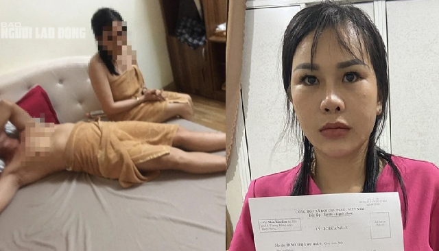 Đột kích trung tâm massage Hương Sen, phát hiện nhân viên bán dâm cho khách