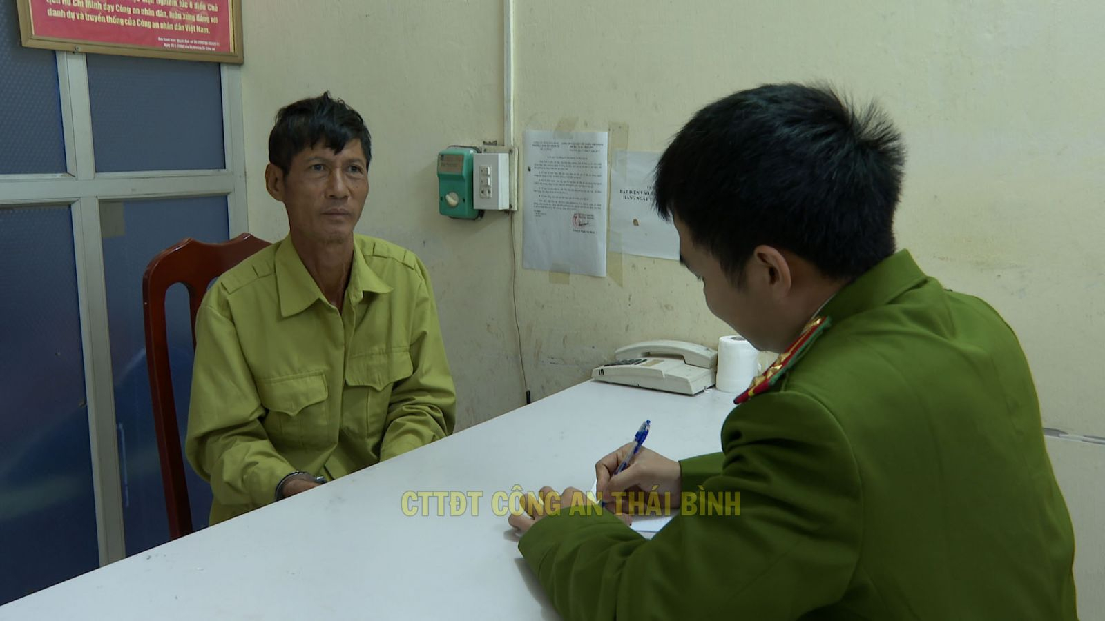 Đối tượng Lâm Quang Thanh tại Cơ quan điều tra