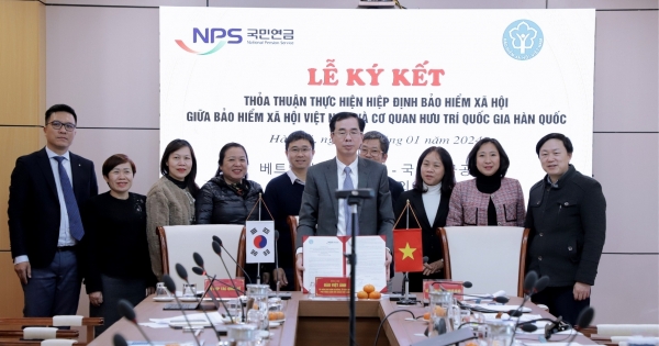 BHXH Việt Nam và Cơ quan Hưu trí Quốc gia Hàn Quốc ký thỏa thuận thực hiện Hiệp định BHXH
