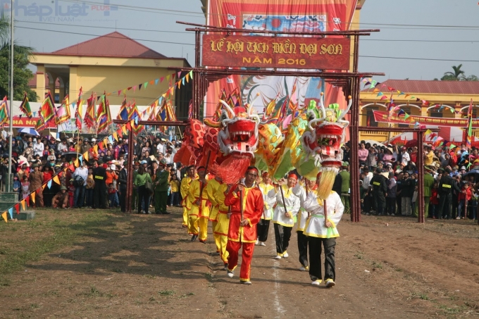 C&aacute;c nghi thức của Lễ hội Tịch điền Đọi Sơn.