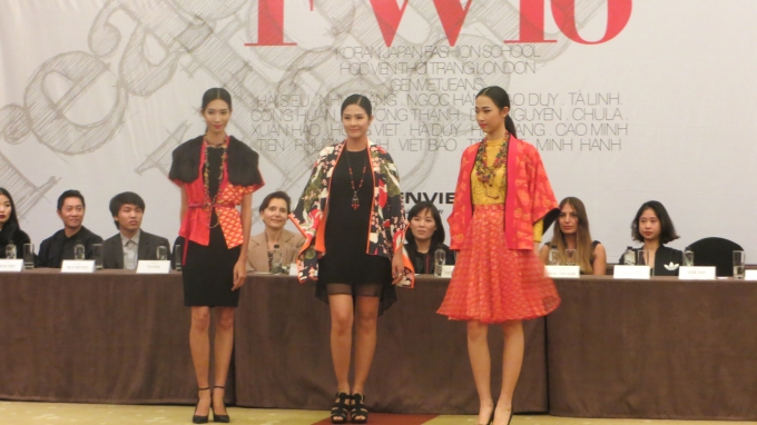 Hai thiết kế của Ngọc H&acirc;n trong Tuần lễ thời trang Việt Nam Thu Đ&ocirc;ng 2016.