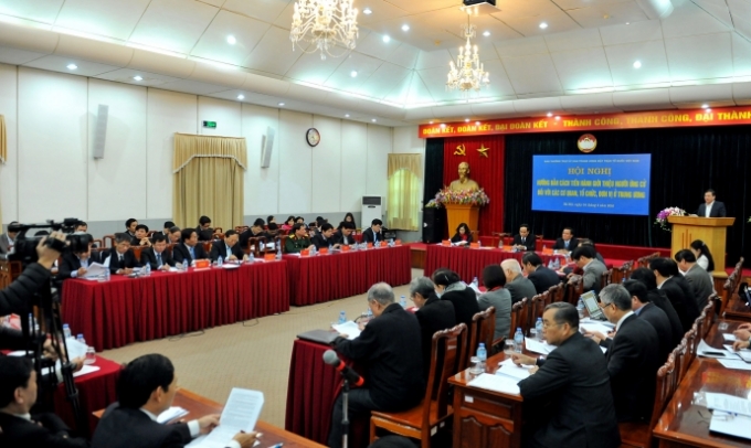 Hội nghị hướng dẫn giới thiệu người ứng cử ĐBQH&nbsp;đối với c&aacute;c cơ quan, đơn vị ở Trung ương do&nbsp;Ủy ban Trung ương Mặt trận Tổ quốc Việt Nam tổ chức.