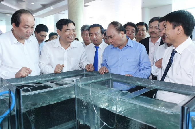Thủ tướng Nguyễn Xu&acirc;n Ph&uacute;c: Việt Nam phấn đấu trở th&agrave;nh một c&ocirc;ng xưởng sản xuất t&ocirc;m của thế giới
