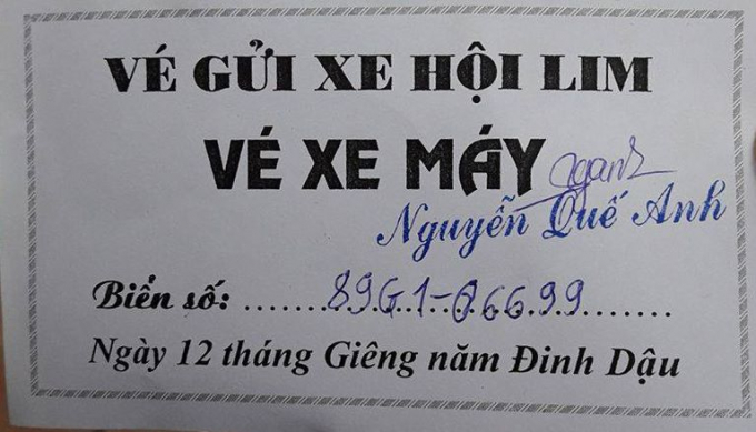 V&eacute; gửi xe tại Trung t&acirc;m Y tế huyện Ti&ecirc;n Du, tỉnh Bắc Ninh.