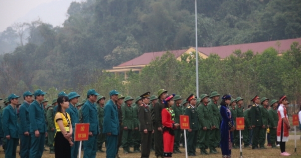 Lâm Bình - Tuyên Quang tổ chức lễ giao nhận quân năm 2017