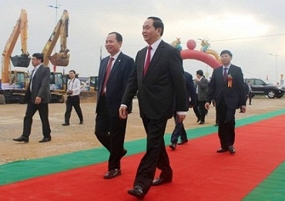 Chủ tịch nước Trần Đại Quang dự Lễ khởi công Dự án đường ven biển nối Sầm Sơn - Khu kinh tế Nghi Sơn