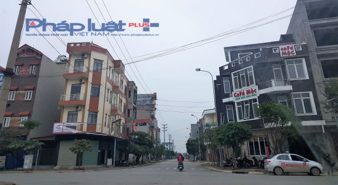 Một g&oacute;c Khu đ&ocirc; thị mới, thị trấn Chờ, huyện Y&ecirc;n Phong, Bắc Ninh. Ảnh Vũ Quang