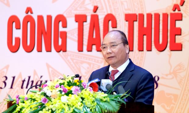Thủ tướng Nguyễn Xu&acirc;n Ph&uacute;c ph&aacute;t biểu tại Hội nghị. Ảnh: VGP/Quang Hiếu