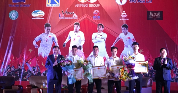 Tỉnh Hải Dương vinh danh 4 tuyển thủ U23 Việt Nam