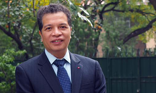 Đại sứ Việt Nam tại Trung Quốc Đặng Minh Kh&ocirc;i. Ảnh Đại sứ qu&aacute;n Việt Nam tại Trung Quốc.