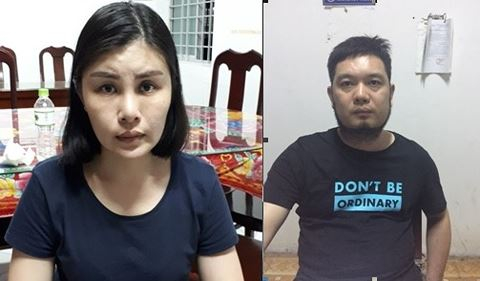 Vợ chồng Hoa, Cường trốn truy n&atilde; v&agrave; bị bắt tại Việt Nam (ảnh CAND).