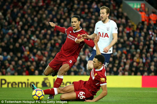Liverpool đ&aacute;nh rơi chiến thắng ở những gi&acirc;y b&ugrave; giờ&nbsp;cuối c&ugrave;ng. (Ảnh: Tottenham Hotspur FC via Getty Images)